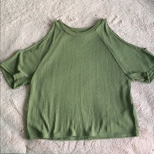 Olive green divided top
